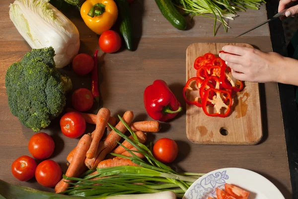 Ped rings of pepper — Stock Photo, Image