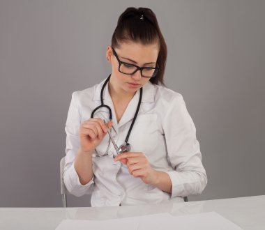 Hemşire ve tıp kağıtları