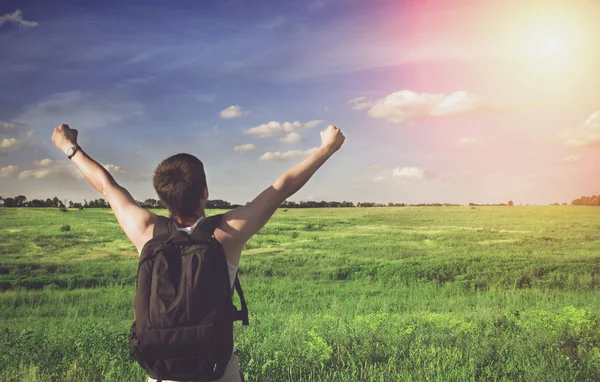 Man is een winnaar — Stockfoto