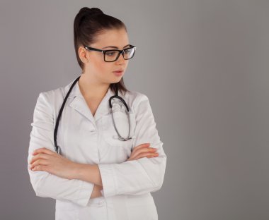 Beyaz katı hemşire