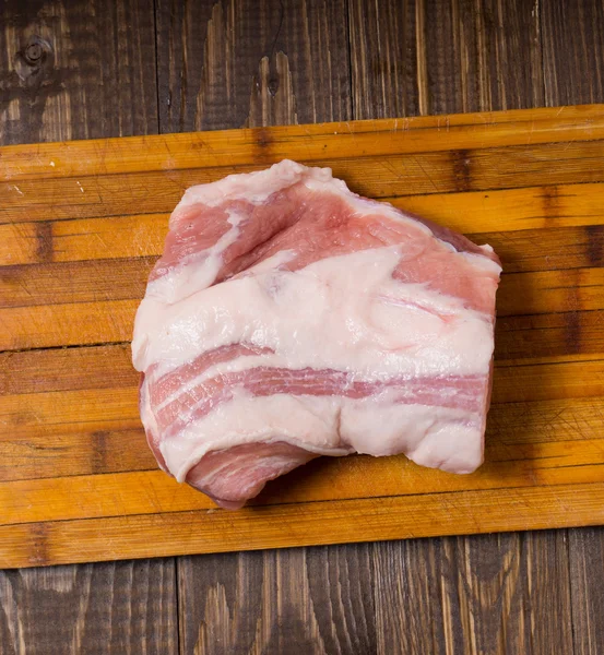 Großes Stück Schweinefleisch — Stockfoto