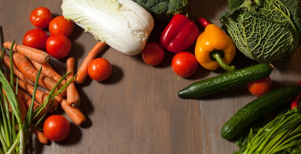 Fresh raw set of vegetables — Stock Photo, Image