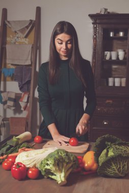 kadın ve sebze