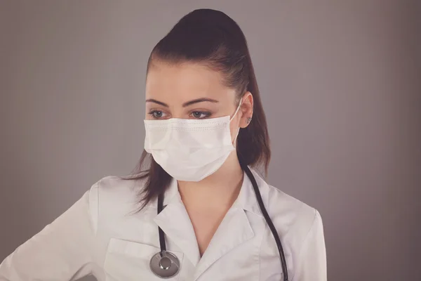 Zdravotní sestra s krásnýma očima — Stock fotografie