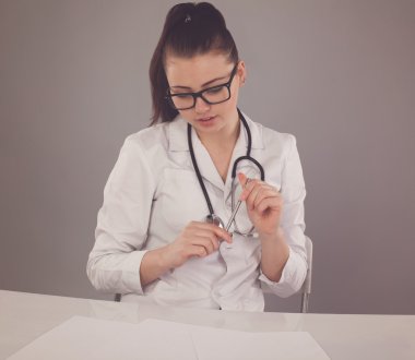 Hemşire ve tıp kağıtları