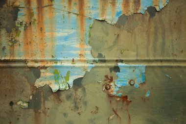 Korozyon ile metal duvar