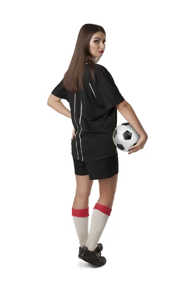 Joueuse de soccer — Photo