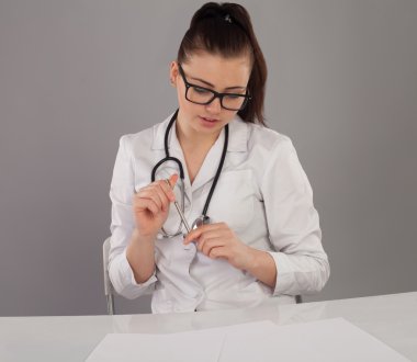 Hemşire ve tıp kağıtları