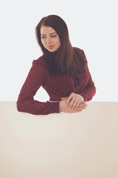 Woman in red — Stock Photo, Image