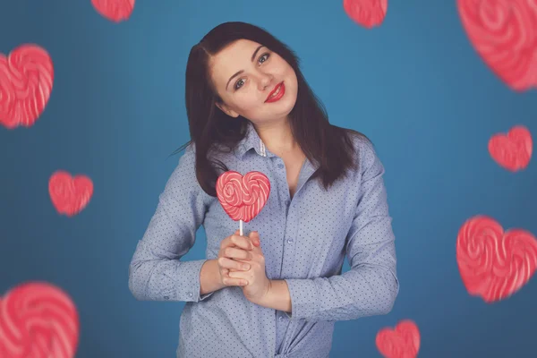 Heart-shaped candy — Stock Photo, Image