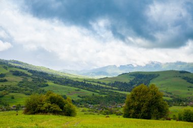 Yaz doğa Vadisi ve dağ