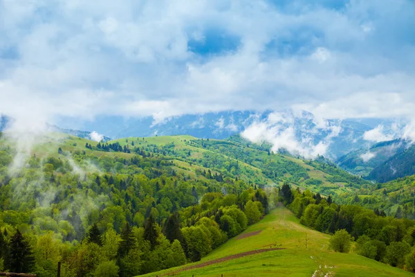 Vue imprenable depuis la montagne — Photo