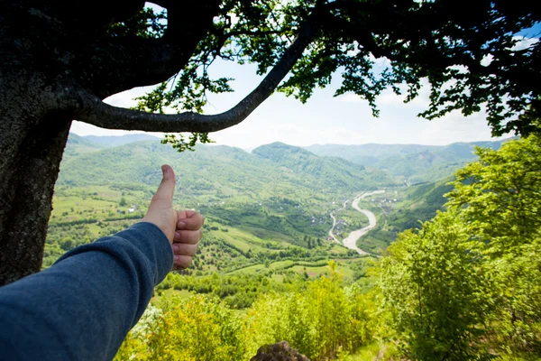 Maravilloso paisaje de montaña verde — Foto de Stock