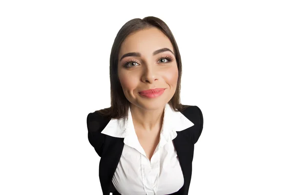 Modelo em retrato de terno de negócios — Fotografia de Stock