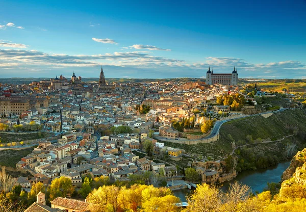 Toledo ve slunce světel, Španělsko — Stock fotografie