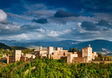 Fortress of Alhambra. Granada, Spain clipart