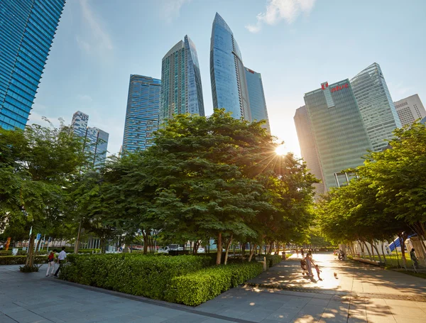 Distrito Central de Negocios de Singapur — Foto de Stock