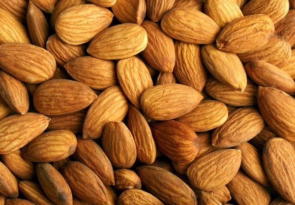 Almonds background — Stock Photo, Image