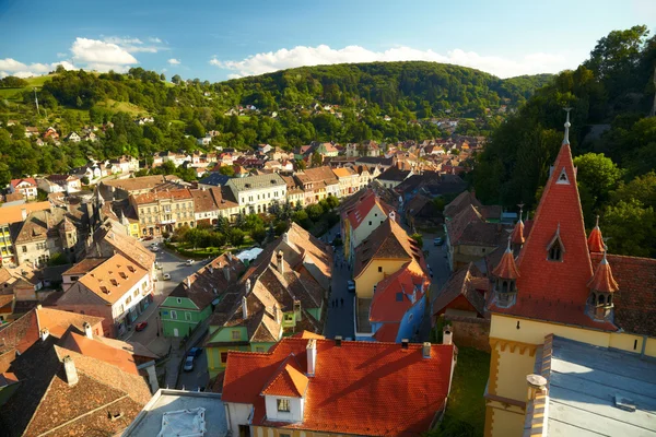 Vista de Sighisoara, Rumania — Foto de Stock