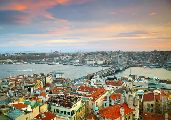 Istambul Sunset Panorama — Fotografia de Stock