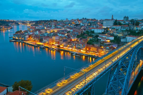 Citylights του Porto, Πορτογαλία — Φωτογραφία Αρχείου