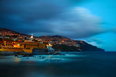 Eski kale Fortaleza de Sao Tiago görüntüleyin. Funchal, Madeira, Por