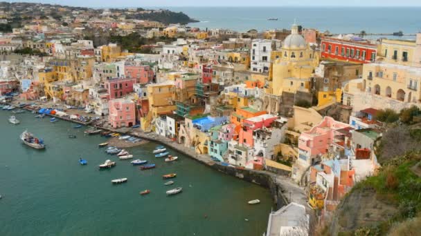 Νησί της Procida. Νάπολη, Ιταλία — Αρχείο Βίντεο