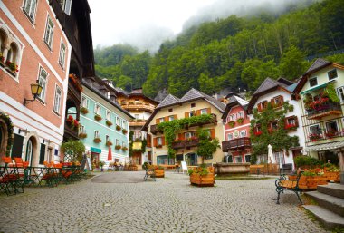 Kasaba meydanında Hallstatt