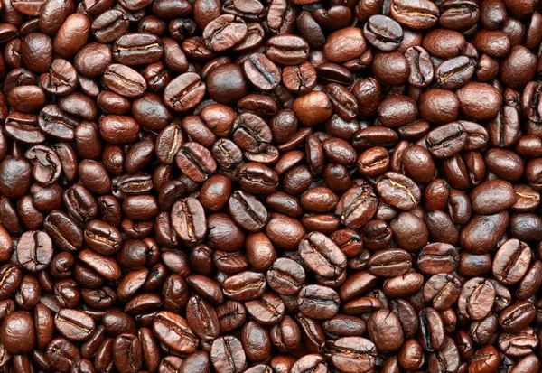 Roasted coffee beans background — Stock Photo, Image