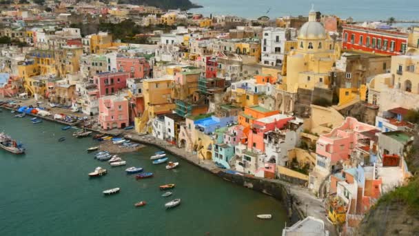 Procida-szigeten. Nápoly, Olaszország. — Stock videók