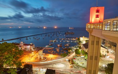 Gün batımı kenti Salvador Bahia, Brezilya için