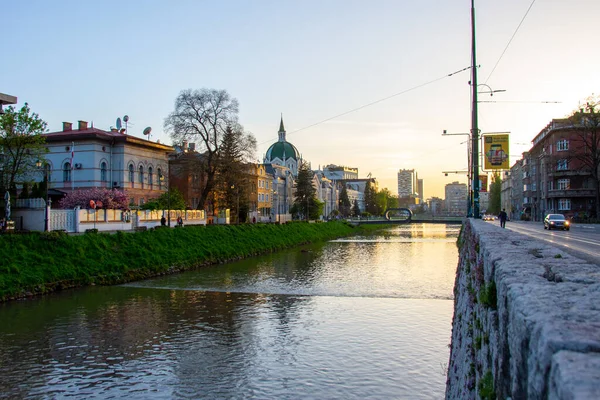 stock image Beautiful landscape of Sarajevo capital city of Bosnia and Herzegovina 2019.04.25.