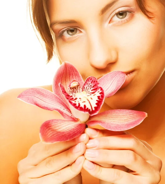 SPA. Mujer joven . — Foto de Stock