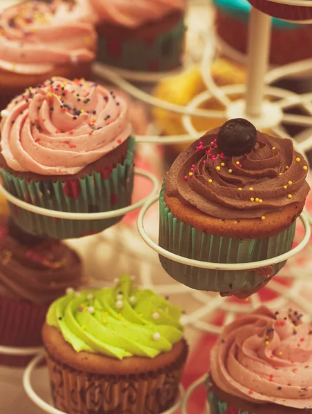 Vintage cupcakes — Stock Photo, Image