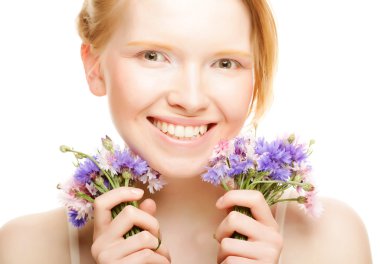 çiçekler güzel Bayan