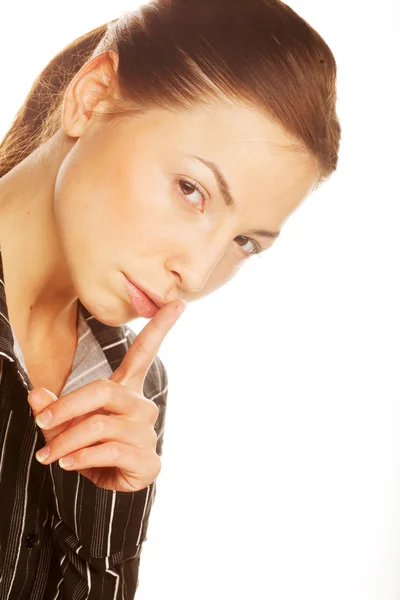 Mujer de negocios sonriendo — Foto de Stock