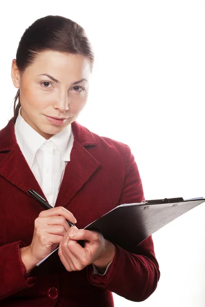 Mujer de negocios sonriente — Foto de Stock