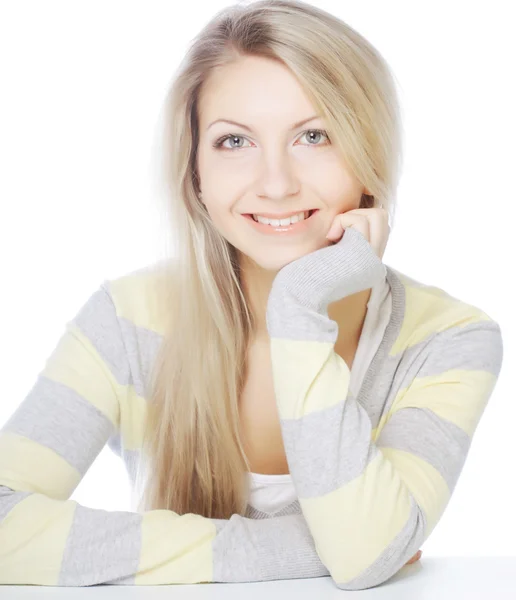 Hermosa cara de mujer joven . — Foto de Stock