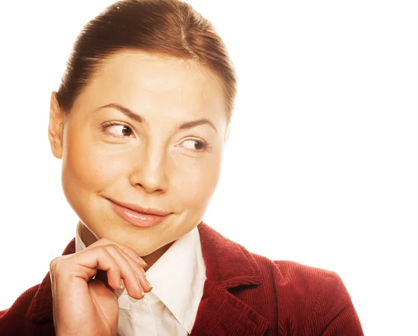 Business woman smiling — Stock Photo, Image