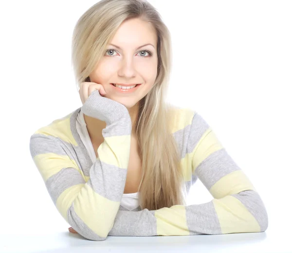 Hermosa cara de mujer joven . — Foto de Stock