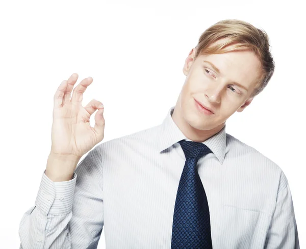 Man gesturing success sign. — Stock Photo, Image