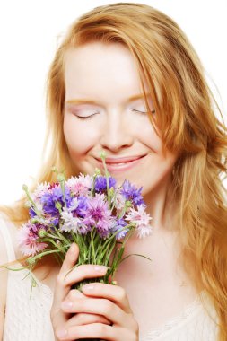 çiçekler güzel Bayan