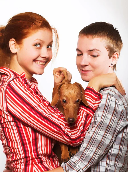 Due ragazze con tariffa — Foto Stock