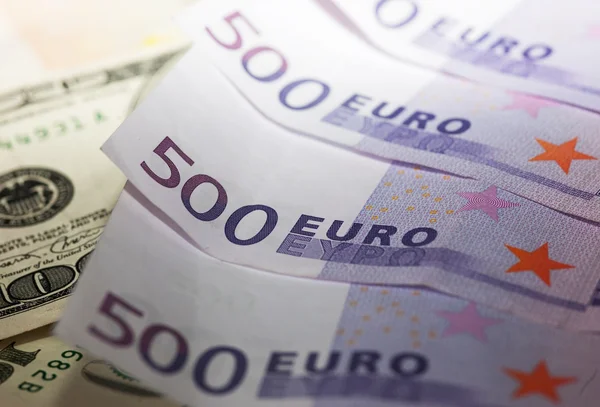 Antecedentes das notas de euro . — Fotografia de Stock