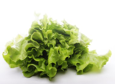 Taze yeşil salata. 