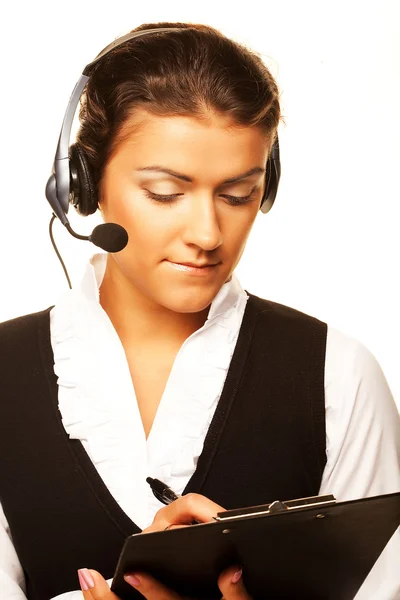 Portrait of woman customer service worker — Stock Photo, Image