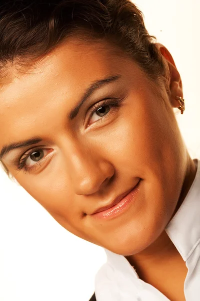 Sorrindo retrato de mulher de negócios . — Fotografia de Stock