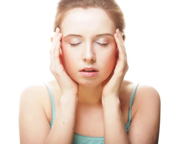 Beautiful young girl with clean skin — Stock Photo, Image