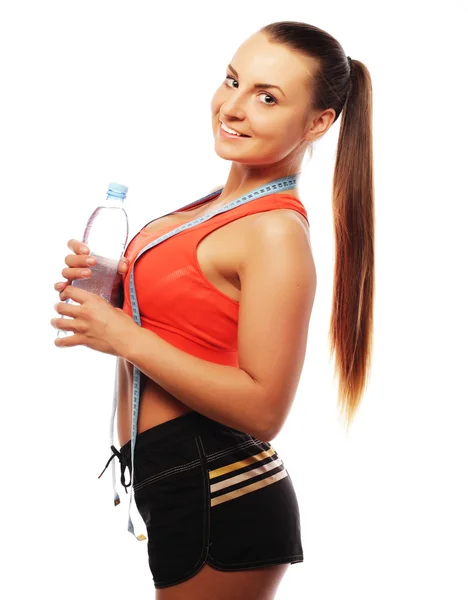 Fitness kvinna i sport stil — Stockfoto