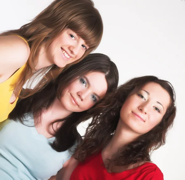 Retrato de tres novias sonrientes —  Fotos de Stock